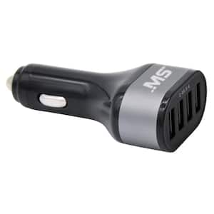 MobileSpec 12-Volt/DC 2.4 Amp USB Charger with Micro USB Cable in Black  MBS03120 - The Home Depot