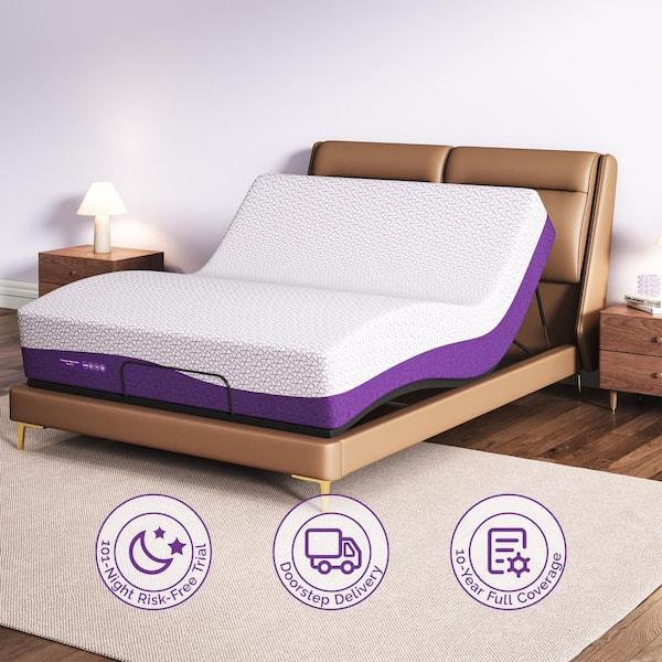 Full Size Medium Firm Bamboo Charcoal Hybrid Gel Memory Foam Smooth Top 12 in. Bed-in-a-Box Mattress