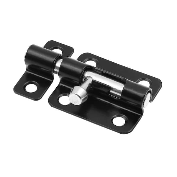 Door and Gate, Slide Barrel Bolt Latch 2-1/2 inch with Screws, Matte Black (Single Pack)