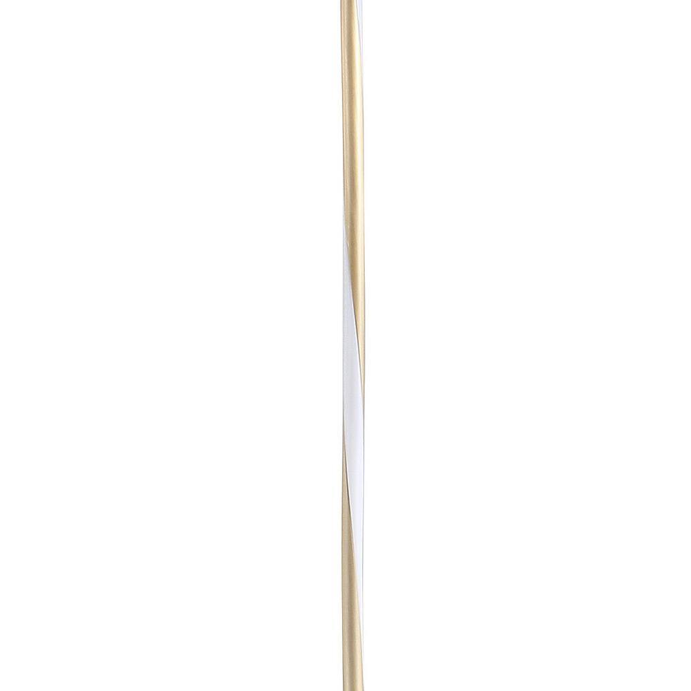Pilar 63.75" Polished Gold Metal Arc Floor Lamp