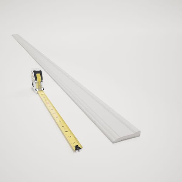 Royal Mouldings - 6761 1/2 in. x 2 3/4 in. x 96 in. Finished PVC Composite White Casing (1-Piece − 8 Total Linear Feet)