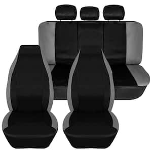 Bold Contrasting Leatherette Seat Covers 15 in. x 11 in. x 6 in. Full Set
