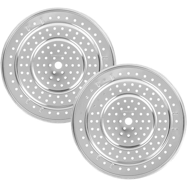 2-Piece 11 in. Stainless Steel Canning Rack Cookware Set Fits Presto all pressure cooker