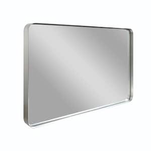 40 in. W x 30 in. H Rectangular Aluminum Framed Beveled Edge Horizontal/Vertical Wall Bathroom Vanity Mirror