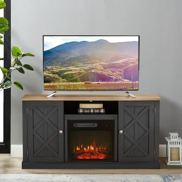 54 fireplace clearance tv stand