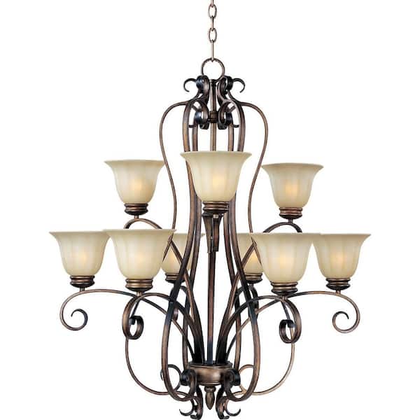 Fremont 9-Light Platinum Dusk Chandelier