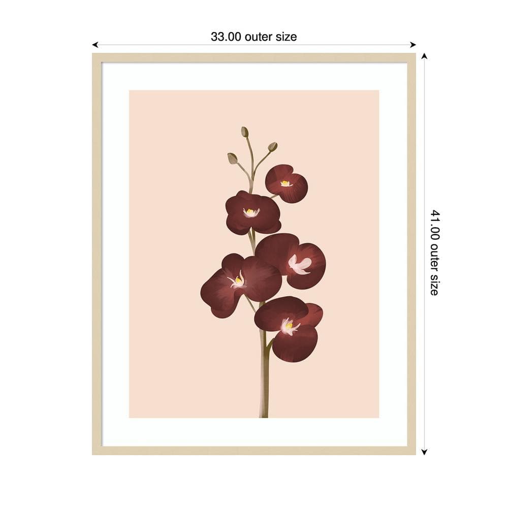 Pastel Flowers IV Svelte Natural Framed Graphic Art Print