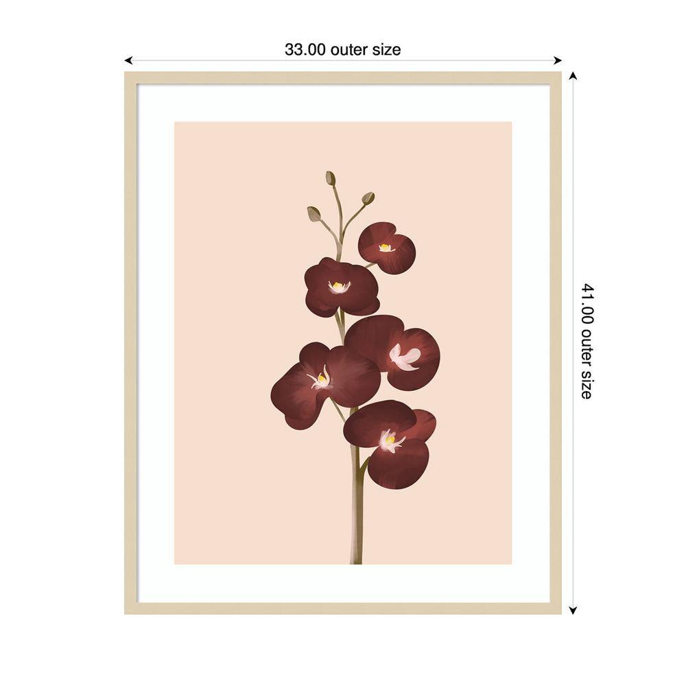 Pastel Flowers IV Svelte Natural Framed Graphic Art Print