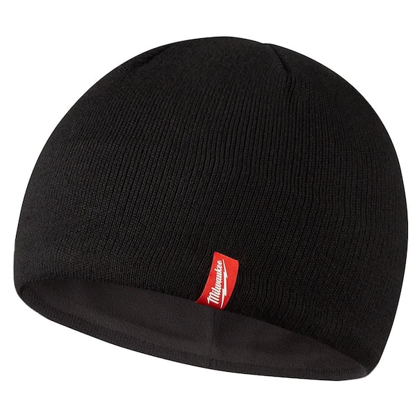 FIRM GRIP Men's Black Performance Fleece-Lined Beanie Hat 63507-24 - The  Home Depot