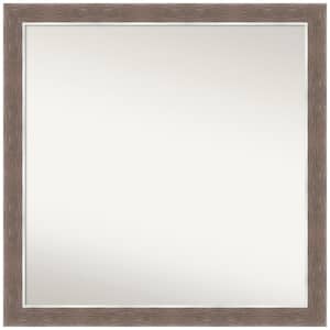 Noble Mocha 29.5 in. W x 29.5 in. H Square Non-Beveled Framed Wall Mirror in Brown