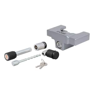 Coupler Lock (1/4 in. Pin, 2-1/2 in. Latch Span, Barbell, Chrome)