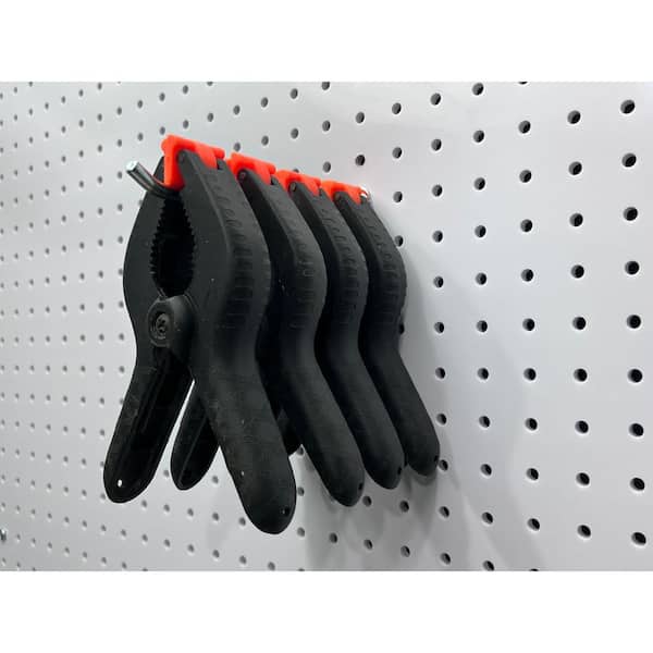 6 in. Single Rod 30 Degree Bend 1/4 in. Dia Zinc Plated Steel Pegboard Hook (10-Pack)