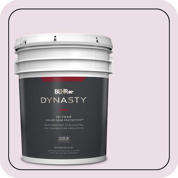 BEHR DYNASTY 5 gal. #680C-2 Wing Flutter Flat Exterior Stain-Blocking Paint & Primer