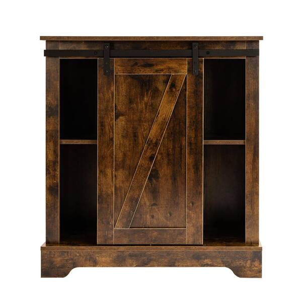 Unbranded Brown Buffet & Sideboard with Sliding Barn Door