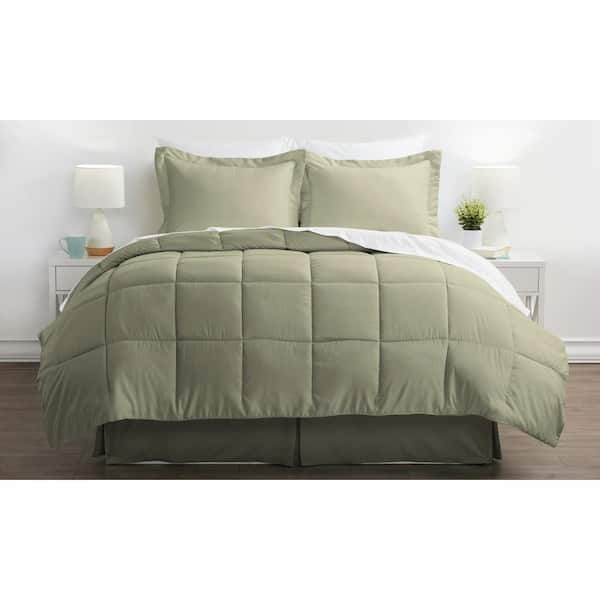 7PC Comforter Set Queen Bed in Solid Color - China Queen Comforter Set and  Sage Green Comforter price