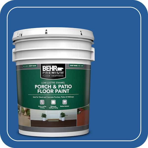 5 gal. #P510-7 Beacon Blue Low-Lustre Enamel Interior/Exterior Porch and Patio Floor Paint