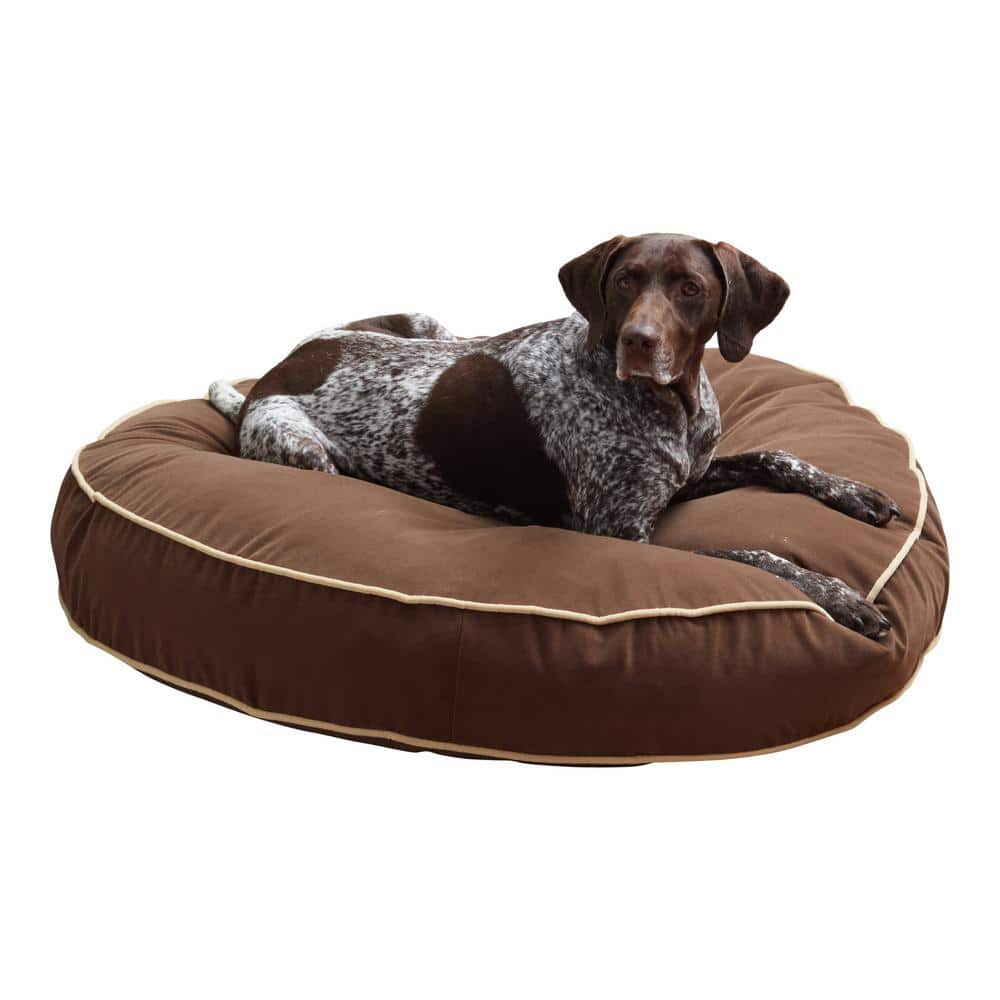 Happy Hounds Scout Large Cocoa Round Pillow Dog Bed