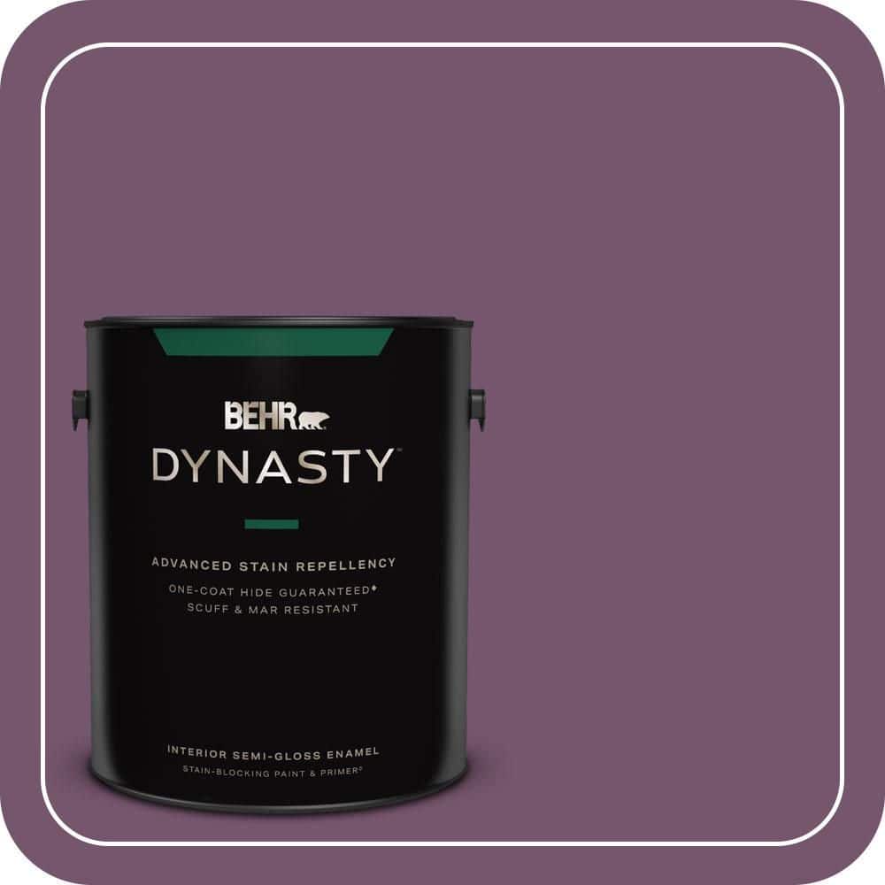 1 gal. #PMD-87 Exotic Orchid Semi-Gloss Enamel Interior Stain-Blocking Paint & Primer price history on PriceWatchPro