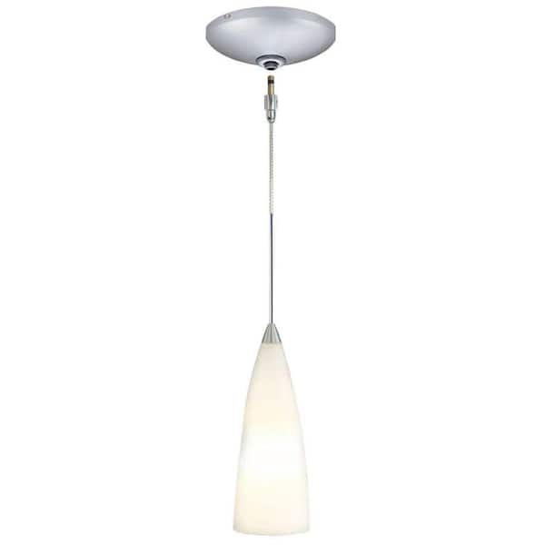 JESCO Lighting Low Voltage Quick Adapt 4 in. x 108-1/4 in. White Pendant and Canopy Kit