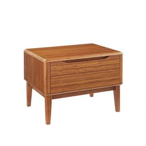 Greenington Currant 1 Drawer Amber Nightstand 17.5 in. x 24 in. x