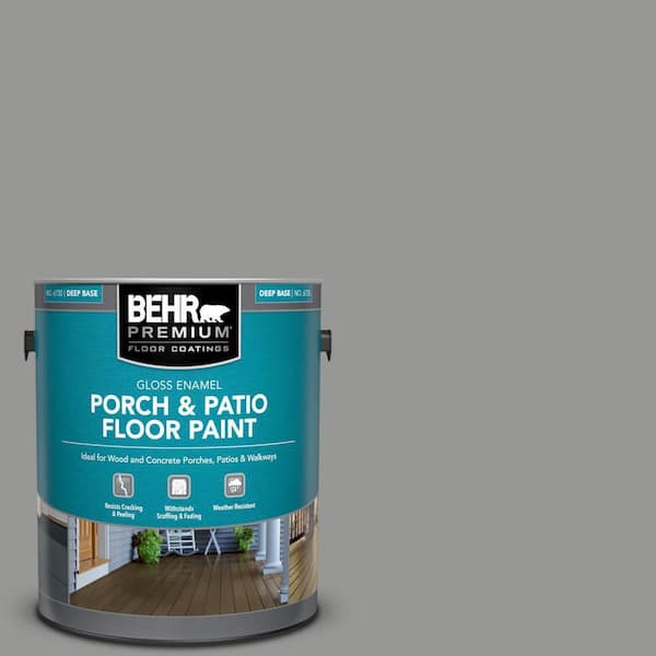 BEHR PREMIUM 1 gal. #PPU24-19 Shark Fin Gloss Enamel Interior/Exterior Porch and Patio Floor Paint