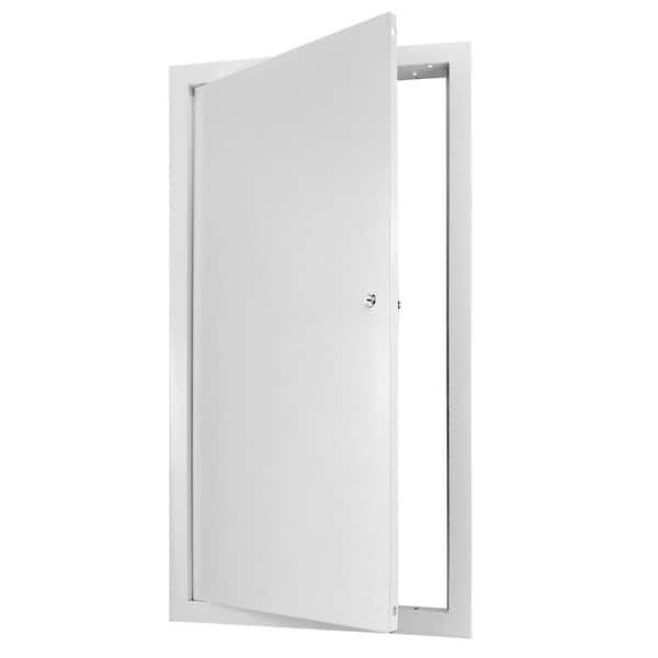 12 in. x 24 in. Aluminum Alloy Access Door with Screwdriver Latch for Drywall and Ceiling Electrical, White (1-Pack)