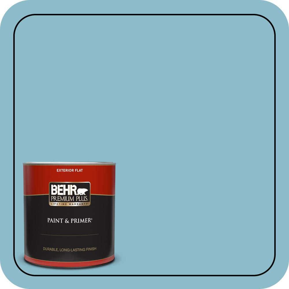 1 qt. #S460-3 Blue Echo Flat Exterior Paint & Primer price history on PriceWatchPro