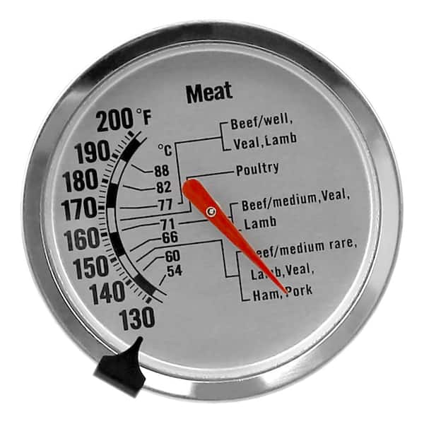 Steel BBQ Smoking Cooking Temp Gauge Multi Types Instant Read Meat Thermometer 