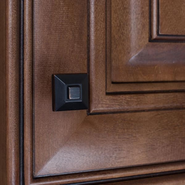 7/8 in. Oil Rubbed Bronze Square Pyramid Cabinet Knob (10-Pack)