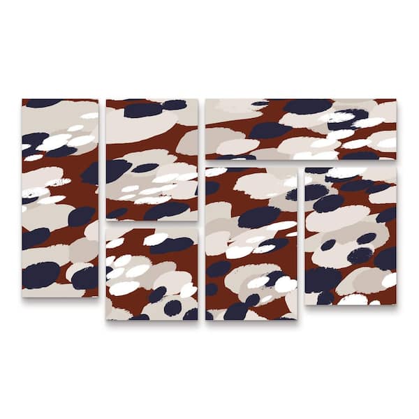 Trademark Fine Art Tree Child Berry Pattern Square Multi Panel Unframed Photography Wall Art 28 in. x 47 in.