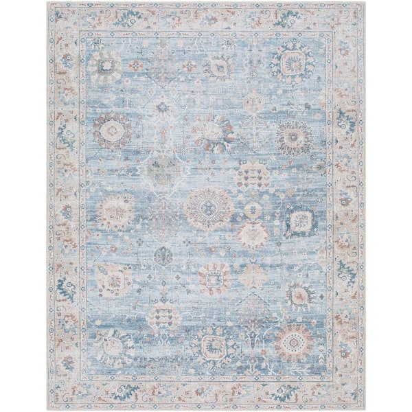 Home Decorators Collection Fog Blue 7 ft. 10 in. x 10 ft. Indoor Area Rug