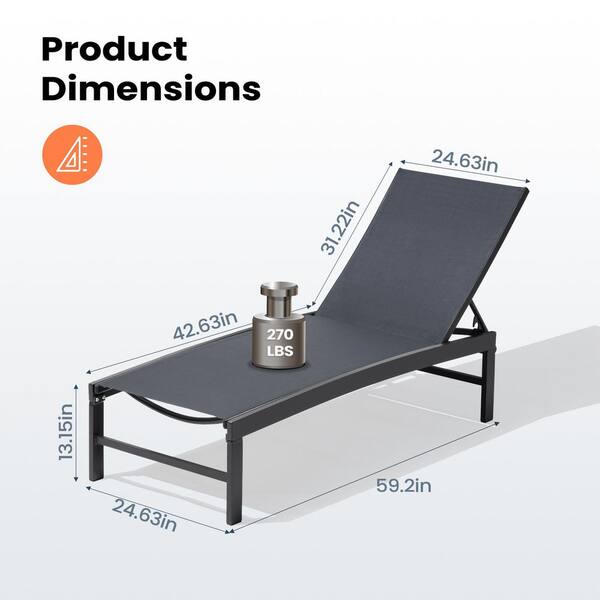 POLA B.A グランラグゼII 50g 4953923301500 Pellebant 2/4PCS Outdoor Adjustable Patio Chaise Lounge