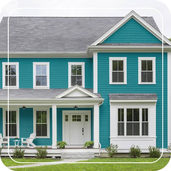 BEHR MARQUEE - 1 gal. #PPU13-01 Caribe Satin Enamel Exterior Paint & Primer