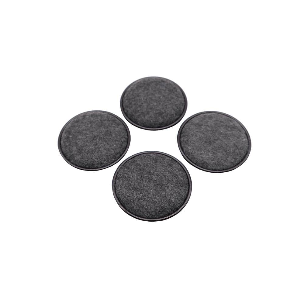 2-1/2 in. Brown Metal Furniture Cups with Carpet Base for Hard Floors (4-Pack) price history on PriceWatchPro