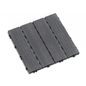 MI Eternally Turf 1 ft. x 1 ft. Interlocking Loose Lay PVC Deck Tiles in Evergreen Grass (10 Tiles Per Case)