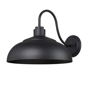 Levitt 11.625 in. Natural Black Outdoor Hardwired Wall Sconce