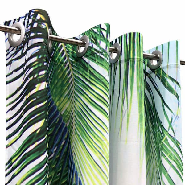 Pro Space 58 in x 120 in 3D Printed Outdoor Curtain Panel Gazebo Patio Waterproof Curtain Summer Beach (1 Panel )