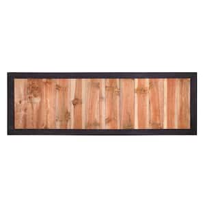2 ft. x 6 ft. Pressure-Treated Dura Color Sonoma Wood Fence Panel with Black Frame