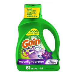 Gain Aroma Boost HE Moonlight Breeze Scent Liquid Laundry Detergent, 61-Loads, 88 fl. oz.