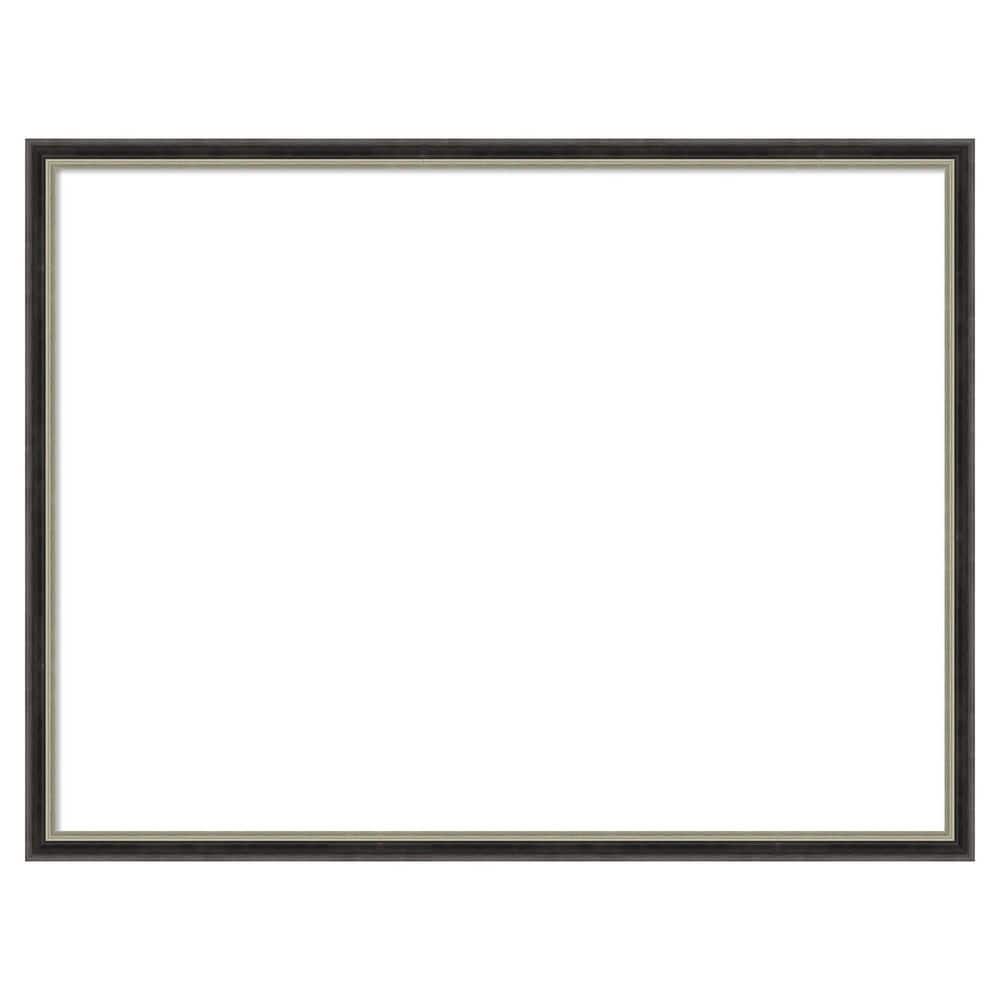 Theo Black Silver Narrow 25 in. x 19 in. Wood Framed Dry Erase Magnetic Memo Board price history on PriceWatchPro