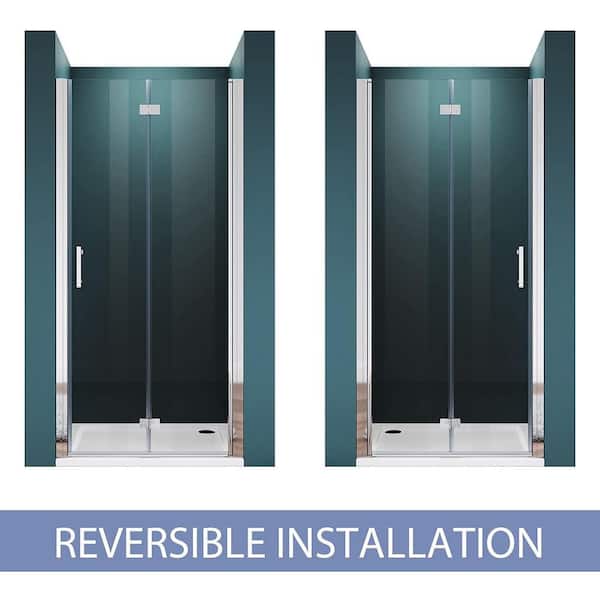 TOOLKISS 30 to 31-1/4 in. W x 72 in. H Bi-Fold Frameless