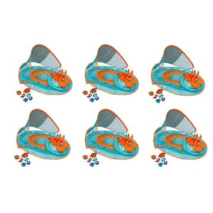 Multicolor Inflatable Baby Spring Lobster Pool Float Activity Center (6-Pack)