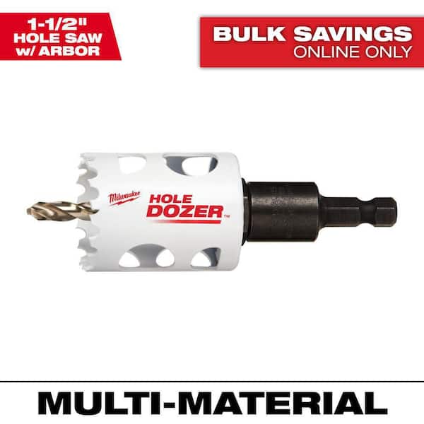 1-1/2 in. Hole Dozer Bi-Metal Hole Saw with 3/8 in. Arbor & Pilot Bit