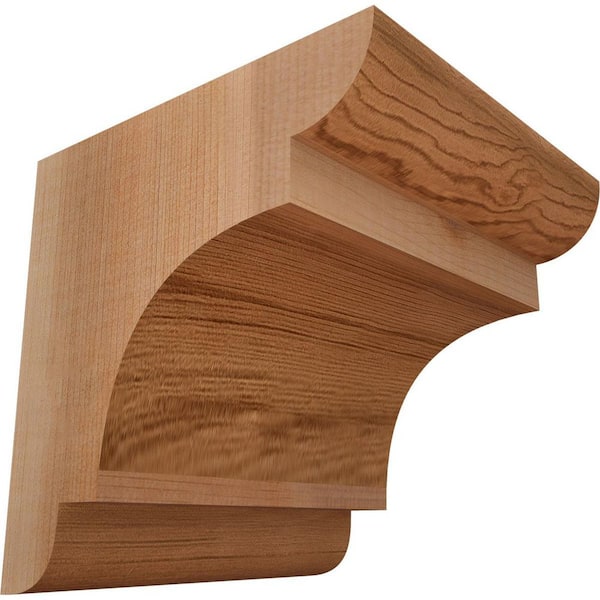 Ekena Millwork 5-1/2 in. x 6 in. x 6 in. Western Red Cedar New Brighton Smooth Corbel