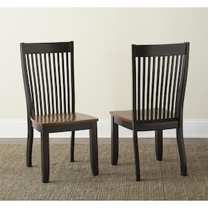 Lawton Brown and Black Side Chair (2-Pack)