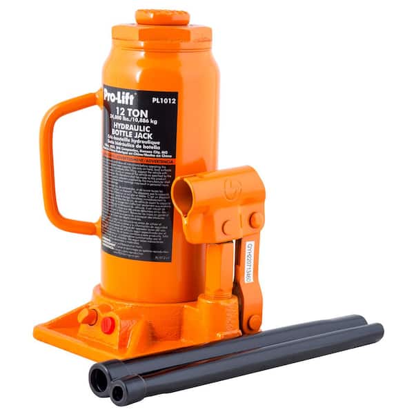 Pro-Lift 12-Ton Hydraulic Bottle Jack with Pump Handle