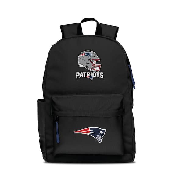 New England Patriots 2-Logo 17 in. Black Campus Laptop Backpack