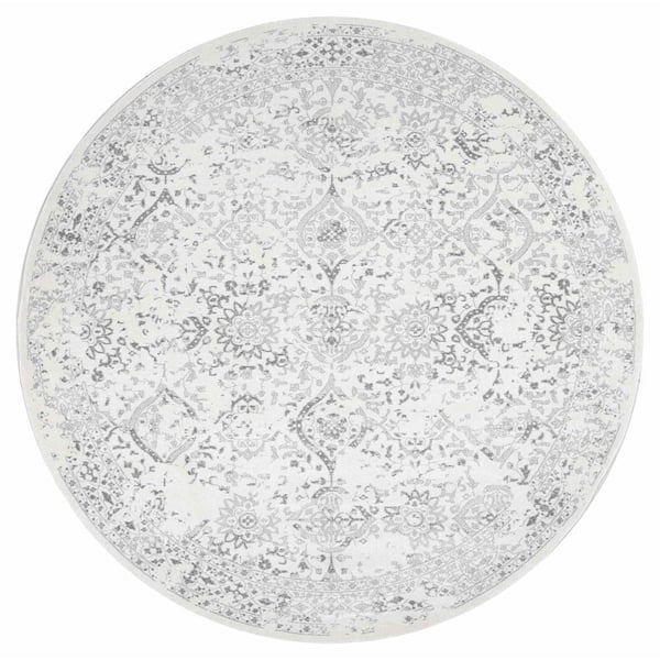 nuLOOM Odell Distressed Persian Ivory 7 ft. x 9 ft. Oval Rug
