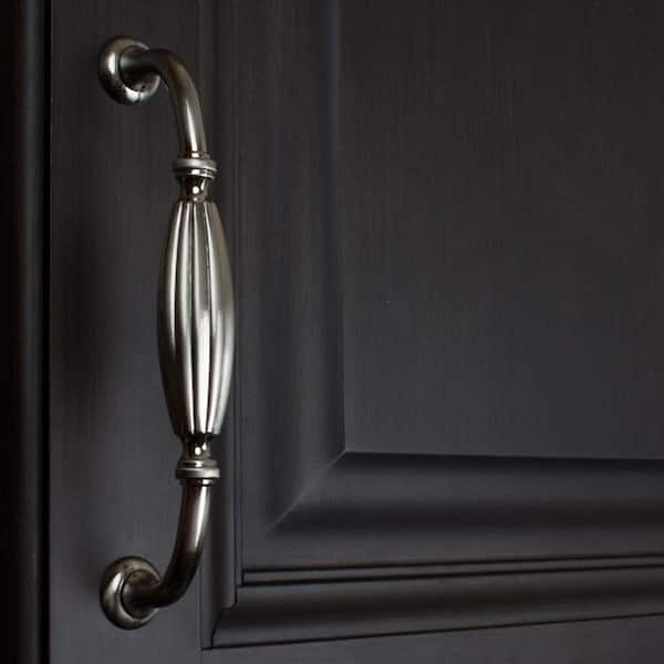 Village Classics 6-1/4 in. Flat Black Birdcage Swing Center-to-Center Pull