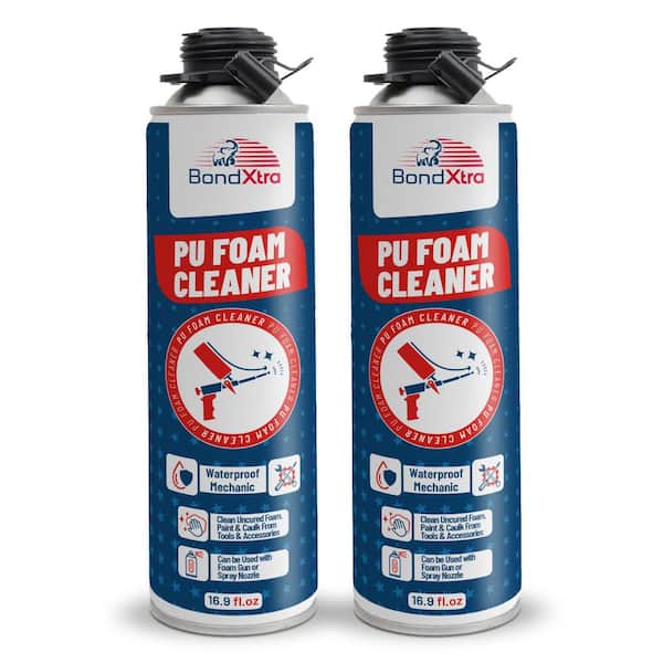 BX410 Foam Gun Cleaner 16.9 oz.-Ideal for Cleaning PU Insulation Spray Foam Dispensing Guns and Applicators (2-Pack)